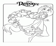 Coloriage princesse raiponce
