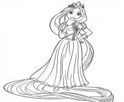 Coloriage princesse raiponce 15166