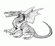 Coloriage dragon 30