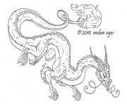 Coloriage dragon 170
