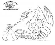 Coloriage dragon 195