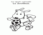 Coloriage footballeur foot sport collectif football 3