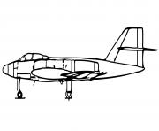 Coloriage avion de chasse 10