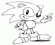 Coloriage sonic 196