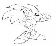Coloriage sonic 140
