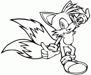 Coloriage sonic 43