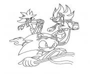 Coloriage sonic 84