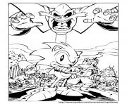 Coloriage sonic 139
