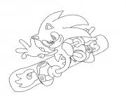 Coloriage sonic 167