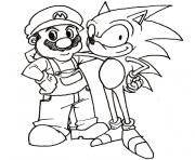 Coloriage sonic 8