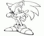 Coloriage cool sonic the hedgehog