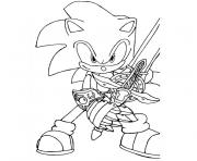 Coloriage sonic 16