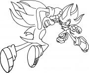 Coloriage sonic shadow