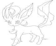 Coloriage leafeon