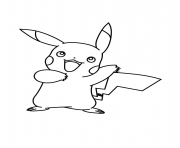 Coloriage pikachu pokemon xy