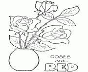Coloriage roses 114