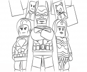 Coloriage lego super heroes batman