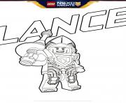Coloriage lego nexo knights Lance