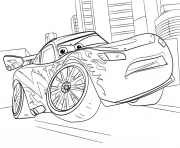 Coloriage lightning mcqueen from cars 3 disney