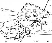 Coloriage Bubble Guppies Coloring Page Deema and Molly
