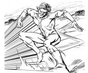 Coloriage flash super heros court apres iron man