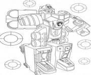 Coloriage awesome power ranger robot