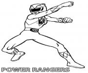 Coloriage yellow power rangers