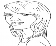 Coloriage Taylor Swift Funny