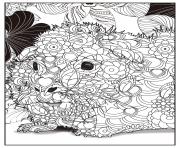 Coloriage petit hamster adulte animaux