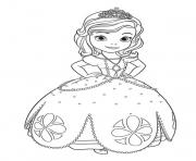 Coloriage Princess Sofia the First Going to Dance