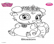 Coloriage palace pets blossom disney