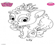 Coloriage palace pets lily disney