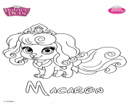 Coloriage macaron princess disney