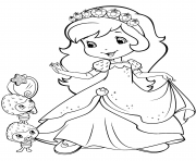 Coloriage strawberry shortcake and berrykins