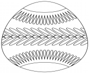 Coloriage oeuf de paques avec belt pattern