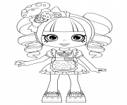 Coloriage Coco Cookie Shoppies Dolls from Shopkins