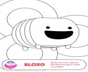 Coloriage Bloxo 1 true and the rainbow kingdom