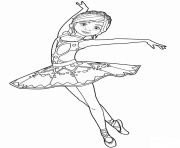Coloriage felicie milliner de ballerina danseuse opera