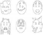 Coloriage ios 12 emoji original
