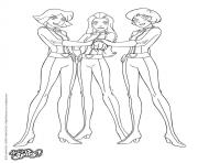 Coloriage totally spies a colorier espionne