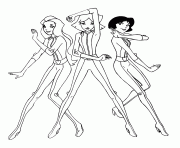 Coloriage totally spies a colorier