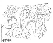 Coloriage totally spies halloween