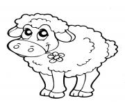 Coloriage animaux mouton