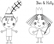 Coloriage Le Petit Royaume de Ben et Holly 2