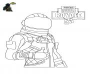 Coloriage Fortnite Battle Royale personnage 4