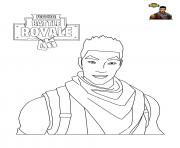 Coloriage Fortnite Battle Royale personnage