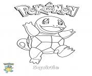 Coloriage Squirtle Pokemon