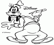 Coloriage Dingo ecrit Disney