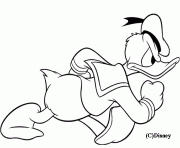 Coloriage Donald est furieux Disney