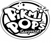 Coloriage Pikmi Pops Logo to Color
